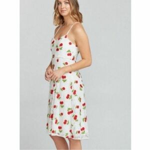 Show Me Your MuMu Cherry Print Midi Dress